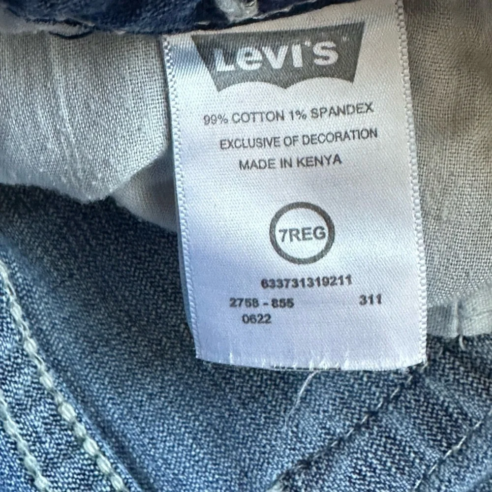 Girls Skinny Fit Stretch Denim Blue Jeans 5-Pocket Styling Size 7 Regular youth